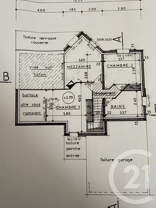 maison à vendre - 5 pièces - 123.0 m2 - CHAURIAT - 63 - AUVERGNE - Century 21 Gervillié Immobilier